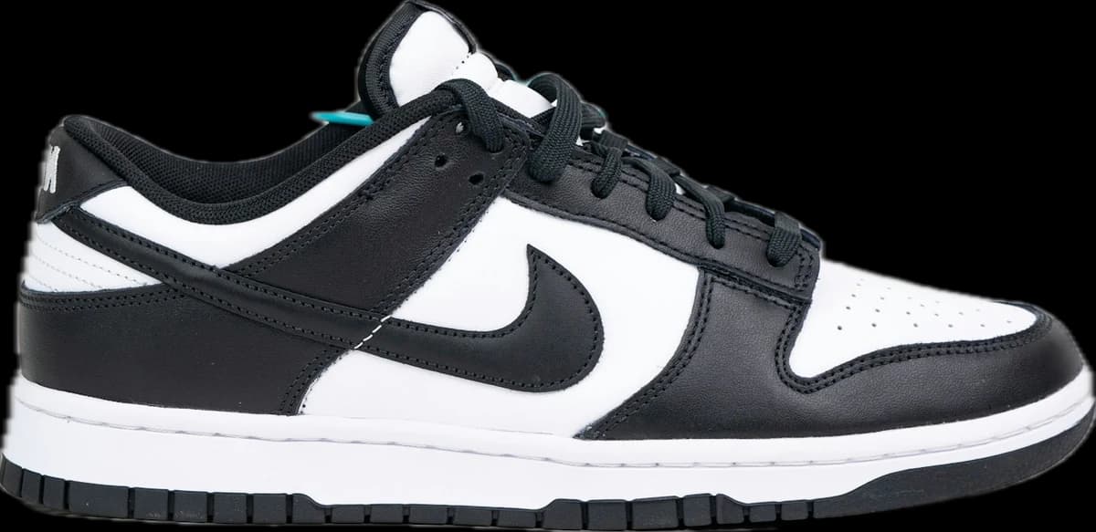 Black and white Nike Dunk Low